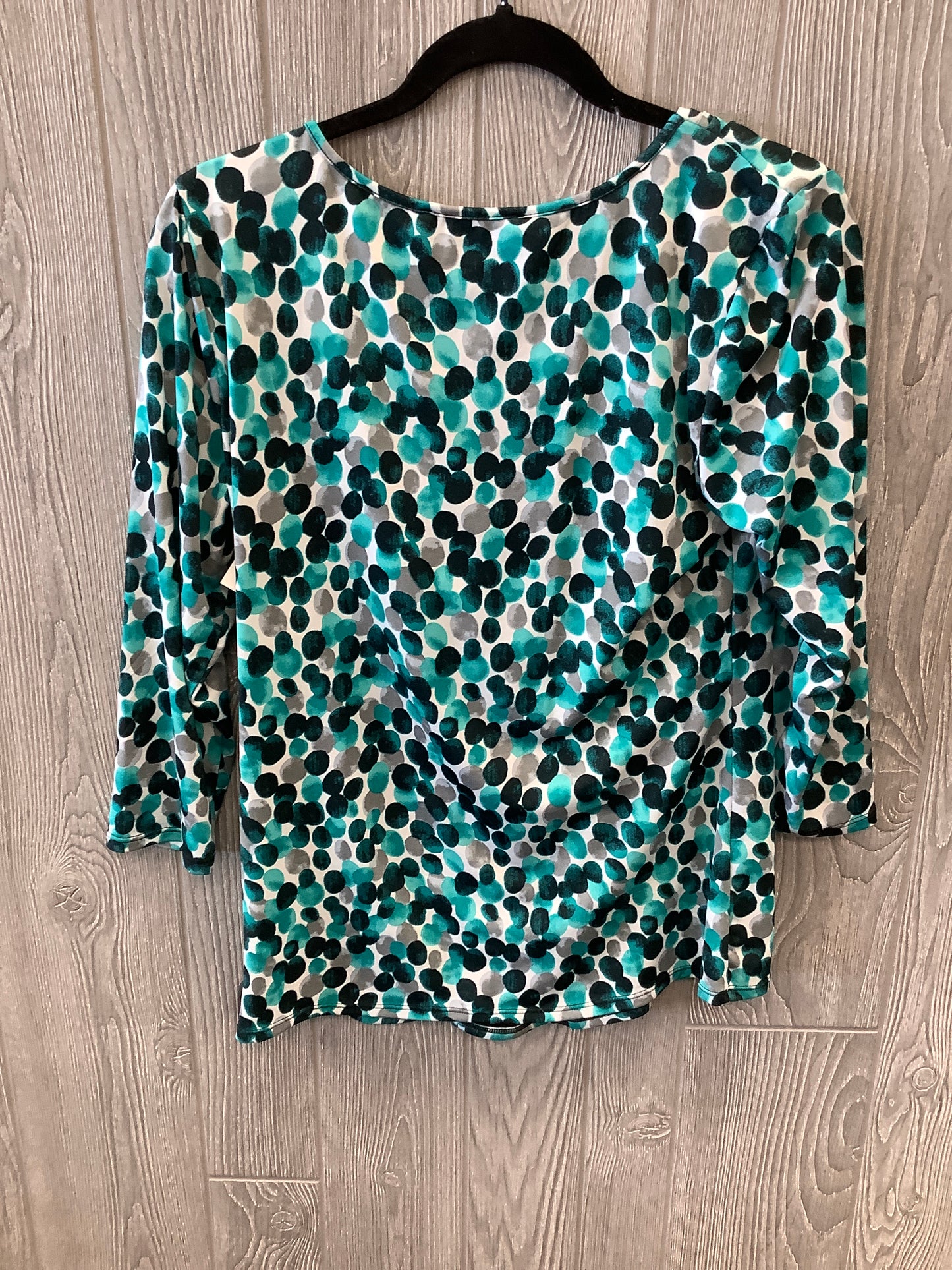 Top Long Sleeve By Dressbarn In Blue, Size: M