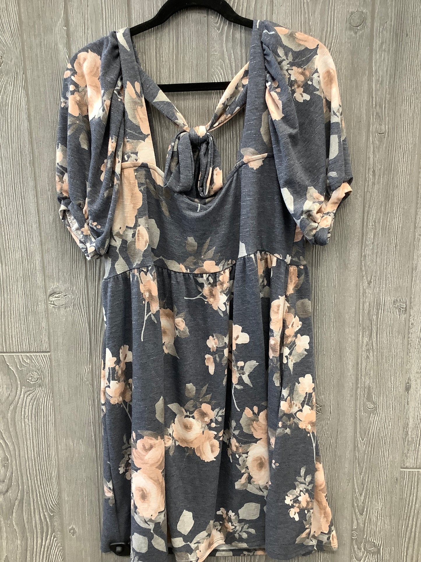 Dress Casual Midi By Clothes Mentor In Floral Print, Size: 1x