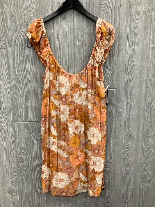 Dress Casual Midi By Clothes Mentor In Orange, Size: Xxl