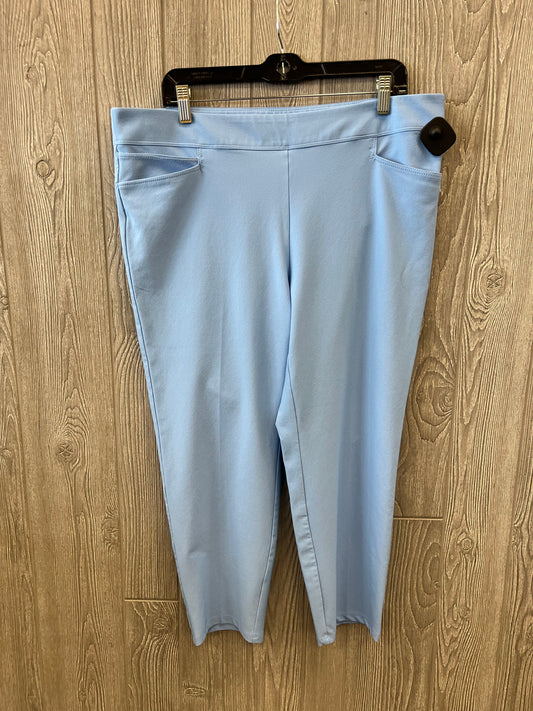 Athletic Capris By Adidas In Blue, Size: Xl