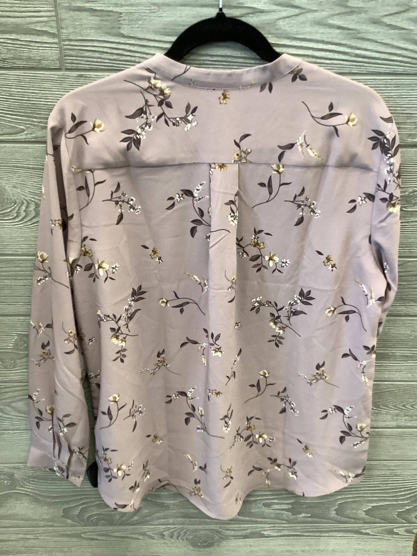 Top Long Sleeve By Hilary Radley In Floral Print, Size: L