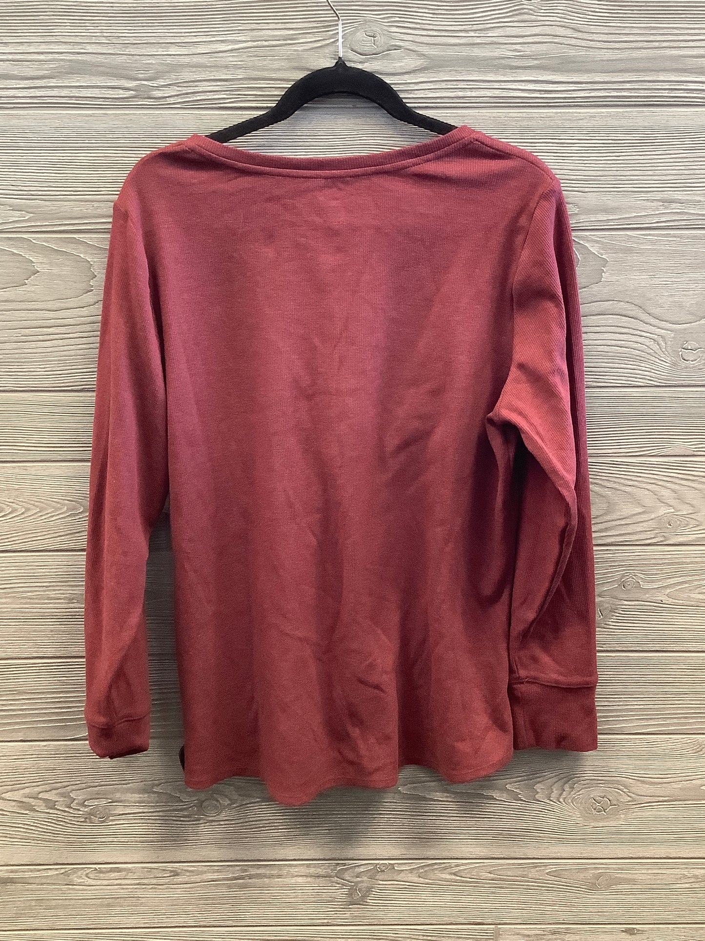 Top Long Sleeve By Clothes Mentor In Red, Size: Xl