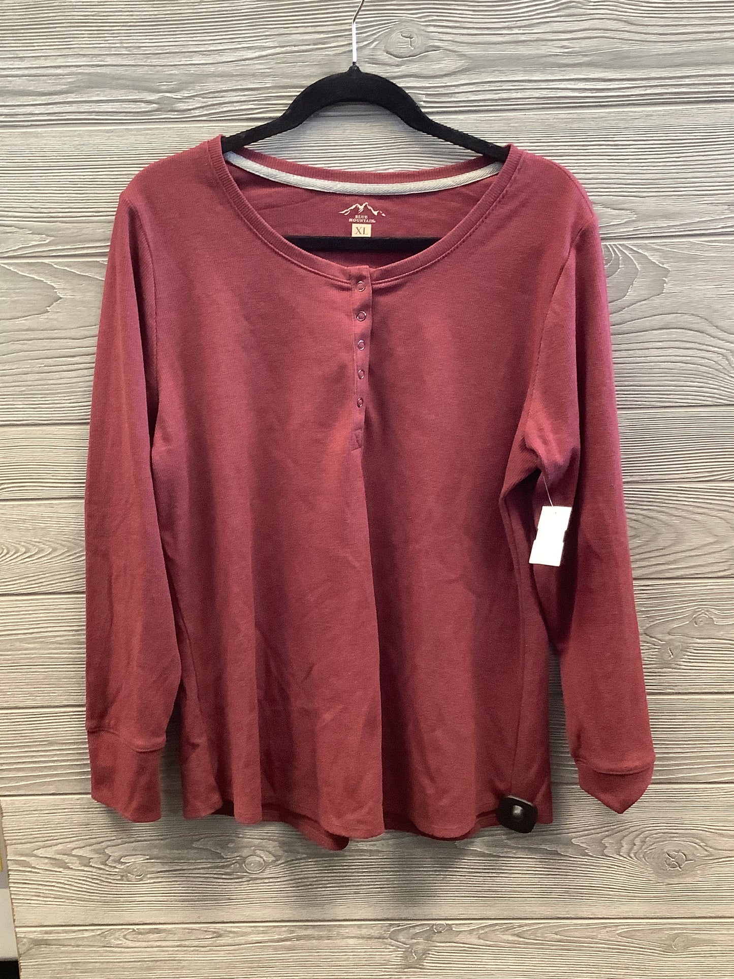 Top Long Sleeve By Clothes Mentor In Red, Size: Xl