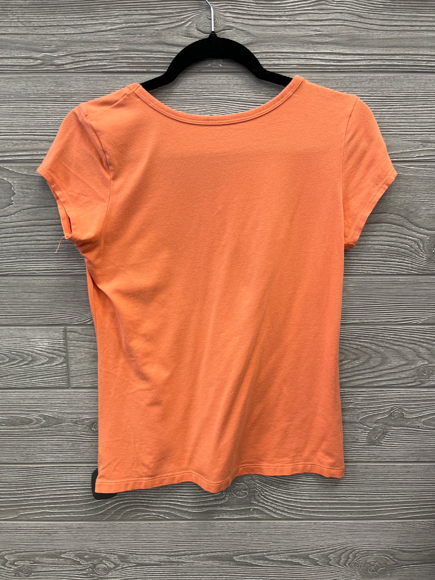 Top Short Sleeve By Tahari By Arthur Levine In Orange, Size: M