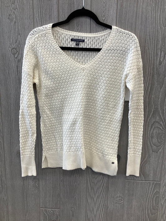 Top Long Sleeve By American Eagle In White, Size: Xs