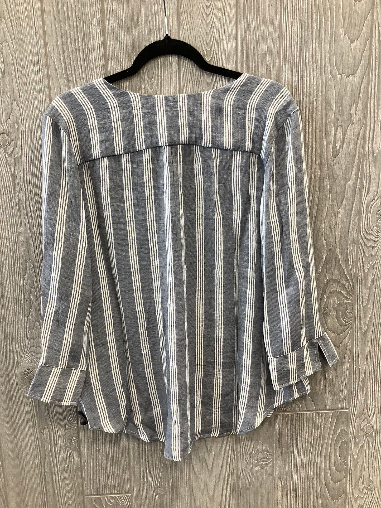 Top Long Sleeve By Fred David In Blue, Size: Xl