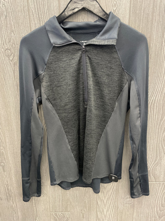 Athletic Jacket By Layer 8 In Grey, Size: M