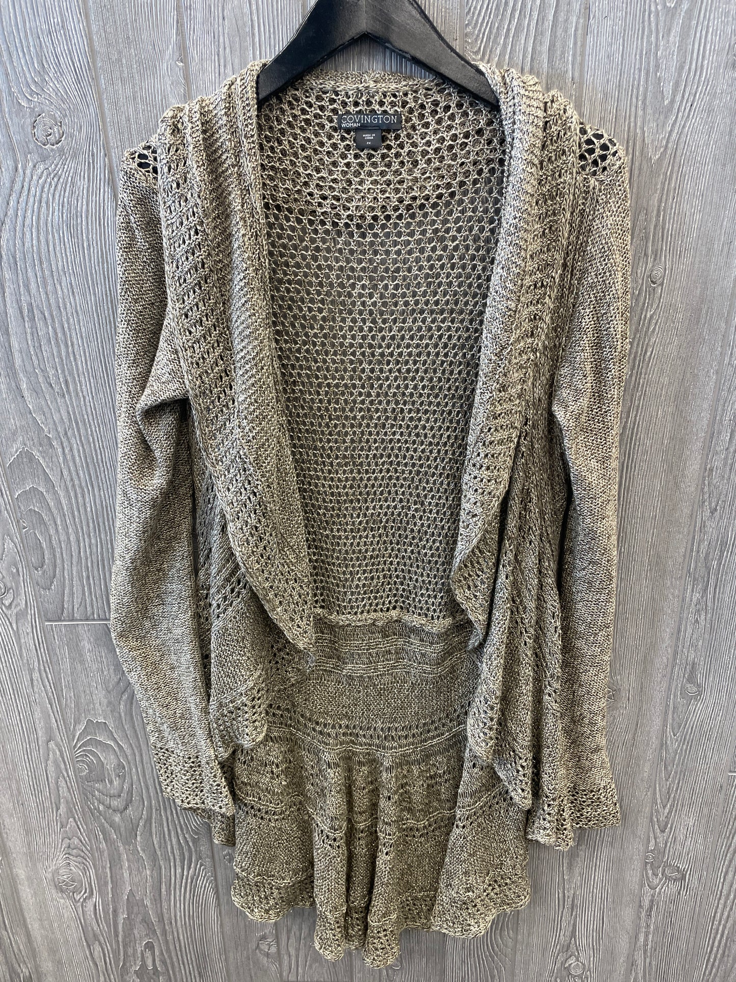 Sweater By Covington In Gold, Size: 2x