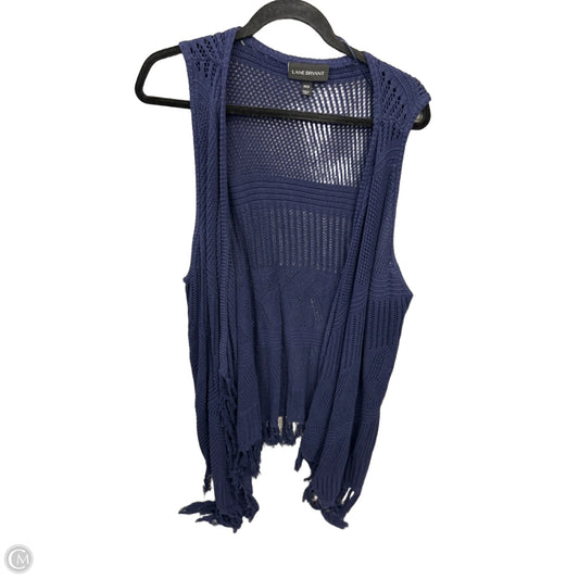 Vest Other By Lane Bryant In Blue, Size: Xxl