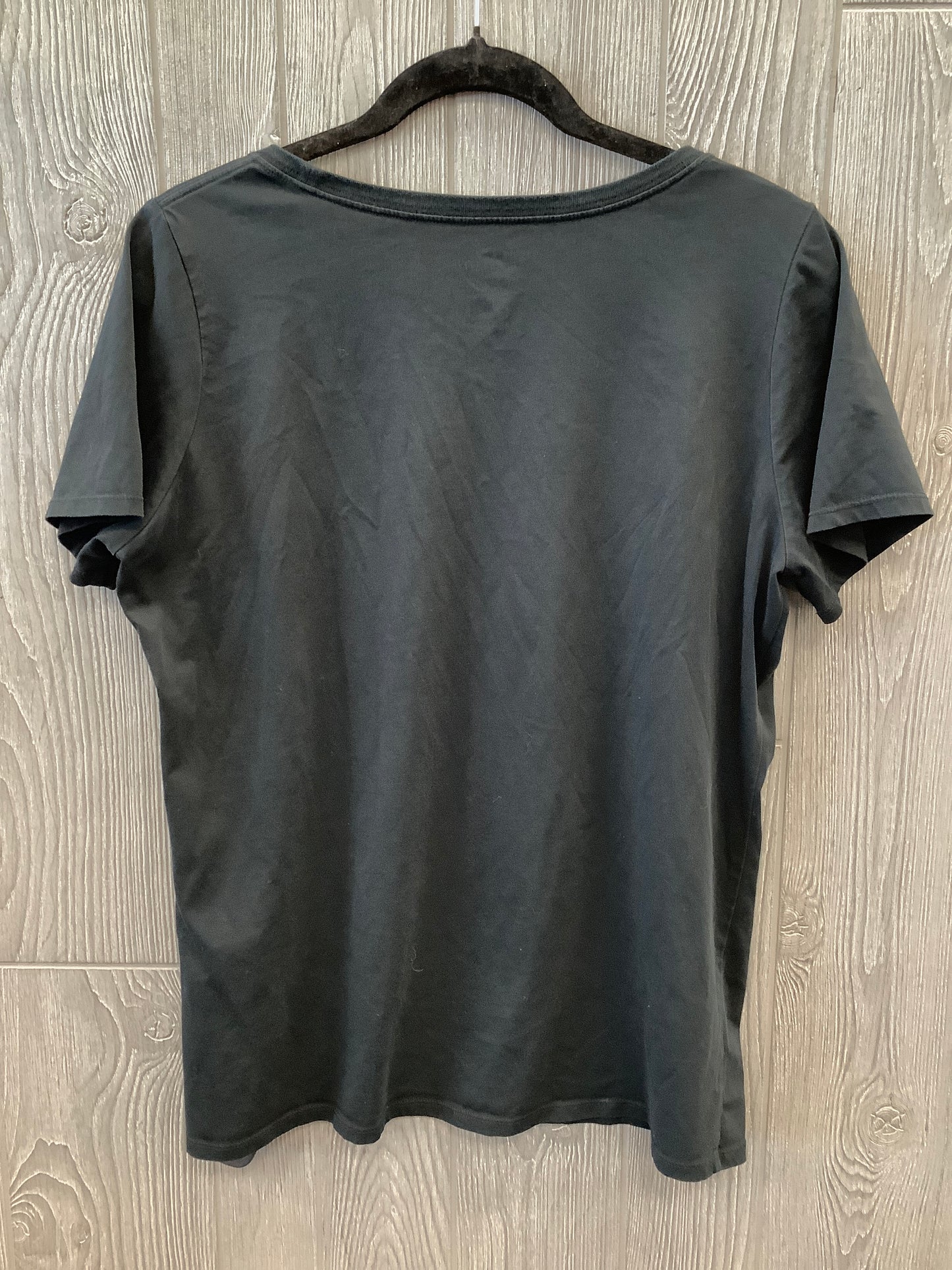 Athletic Top Short Sleeve By Nike In Black, Size: Xl