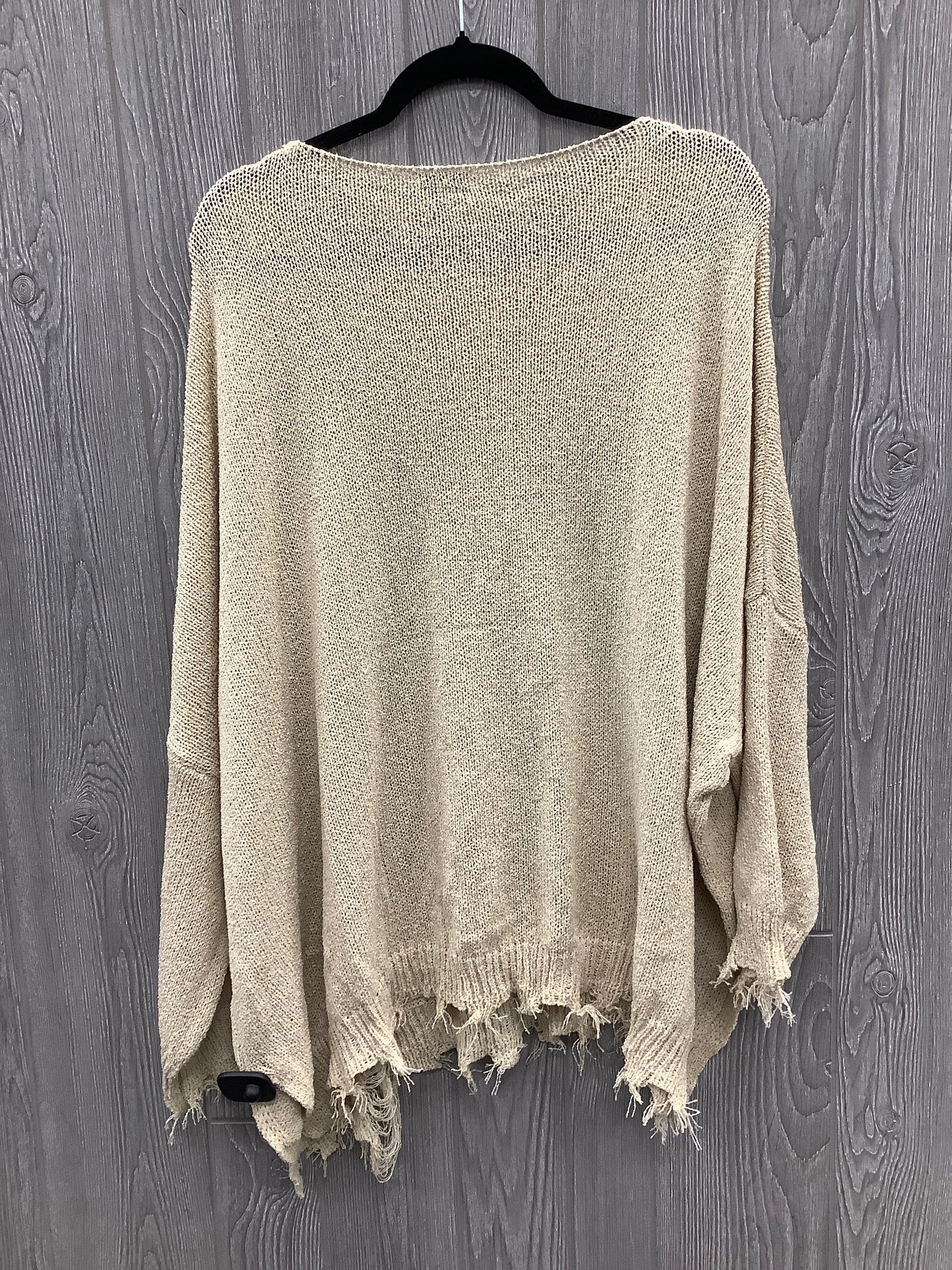 Sweater By White Birch In Tan, Size: 2x