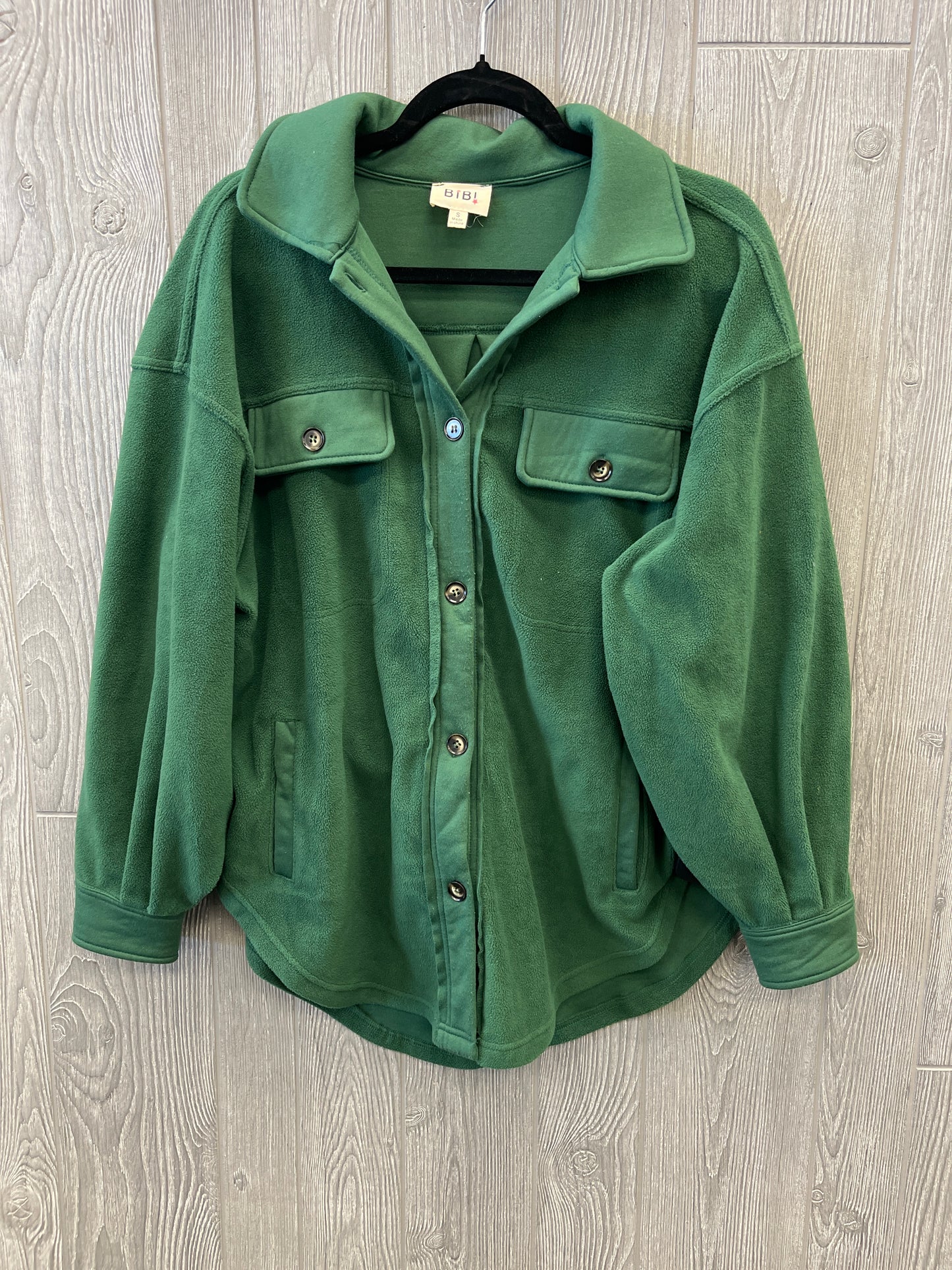 Jacket Fleece By Bibi In Green, Size: S