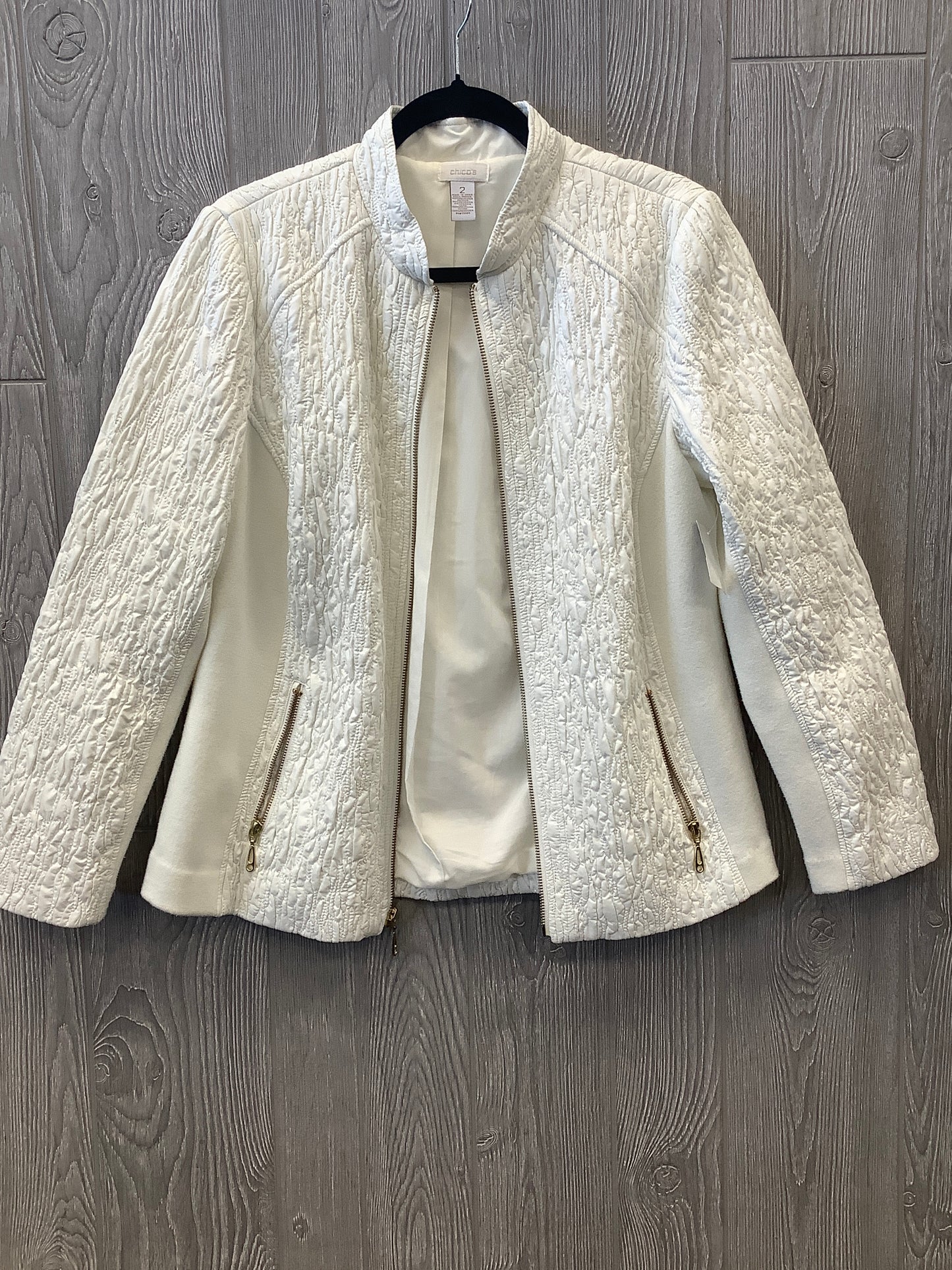 Jacket Other By Chicos In White, Size: L