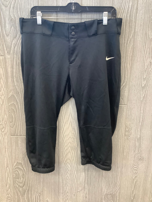 Athletic Capris By Nike In Black, Size: L