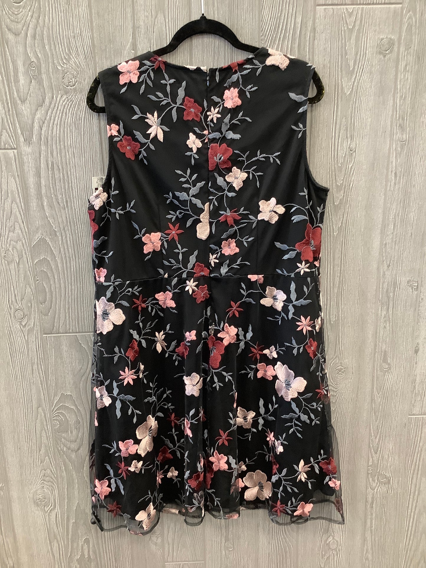 Dress Casual Midi By Avenue In Black, Size: 2x