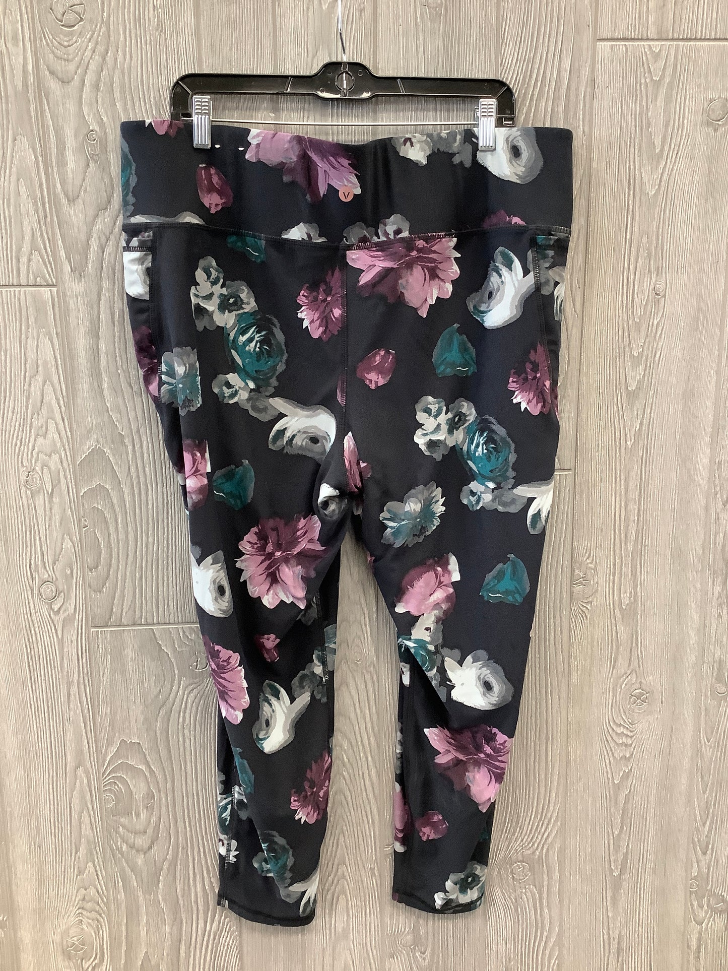 Athletic Leggings By Livi Active In Floral Print, Size: 3x