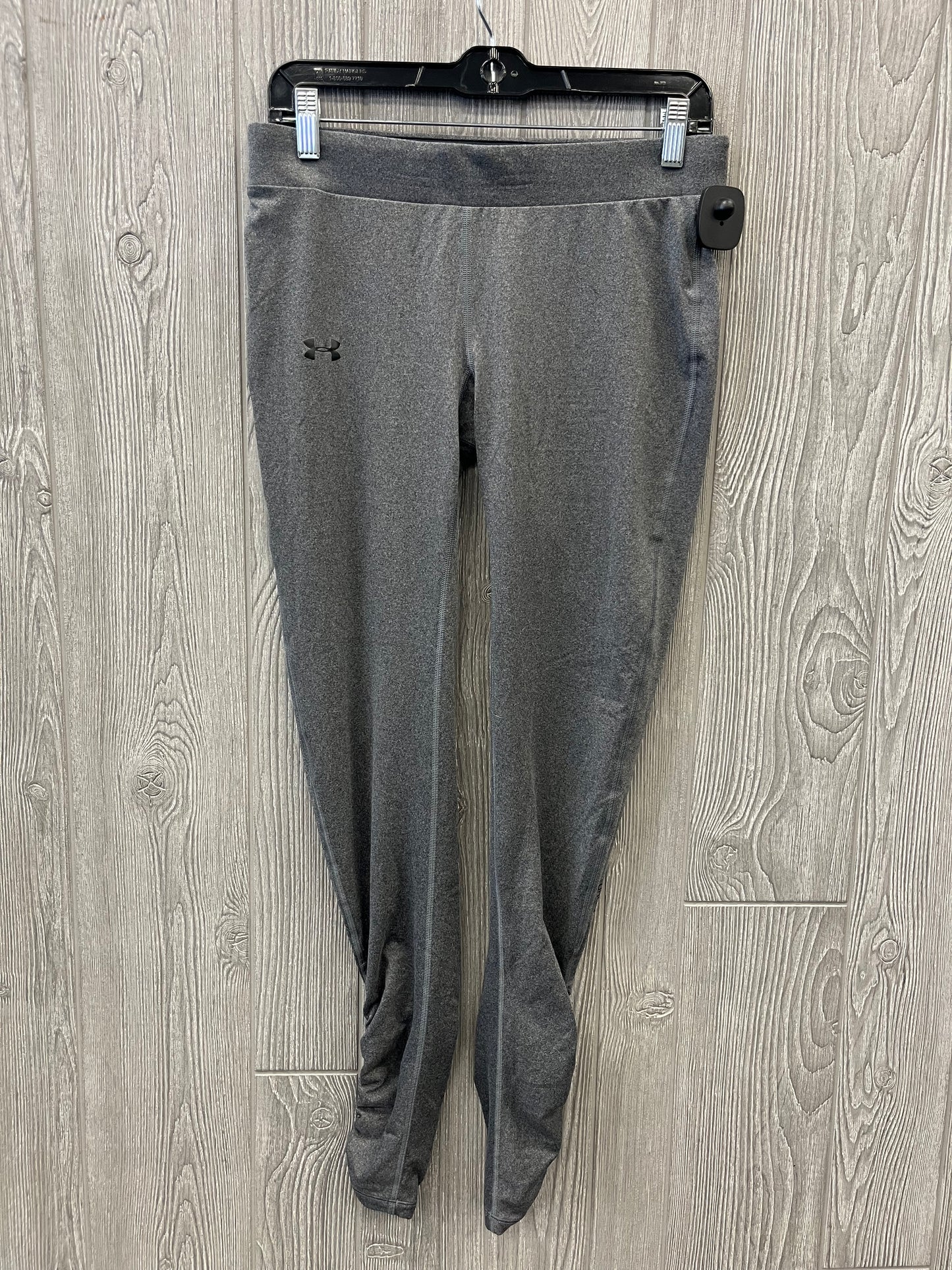 Athletic Leggings By Under Armour In Grey, Size: M