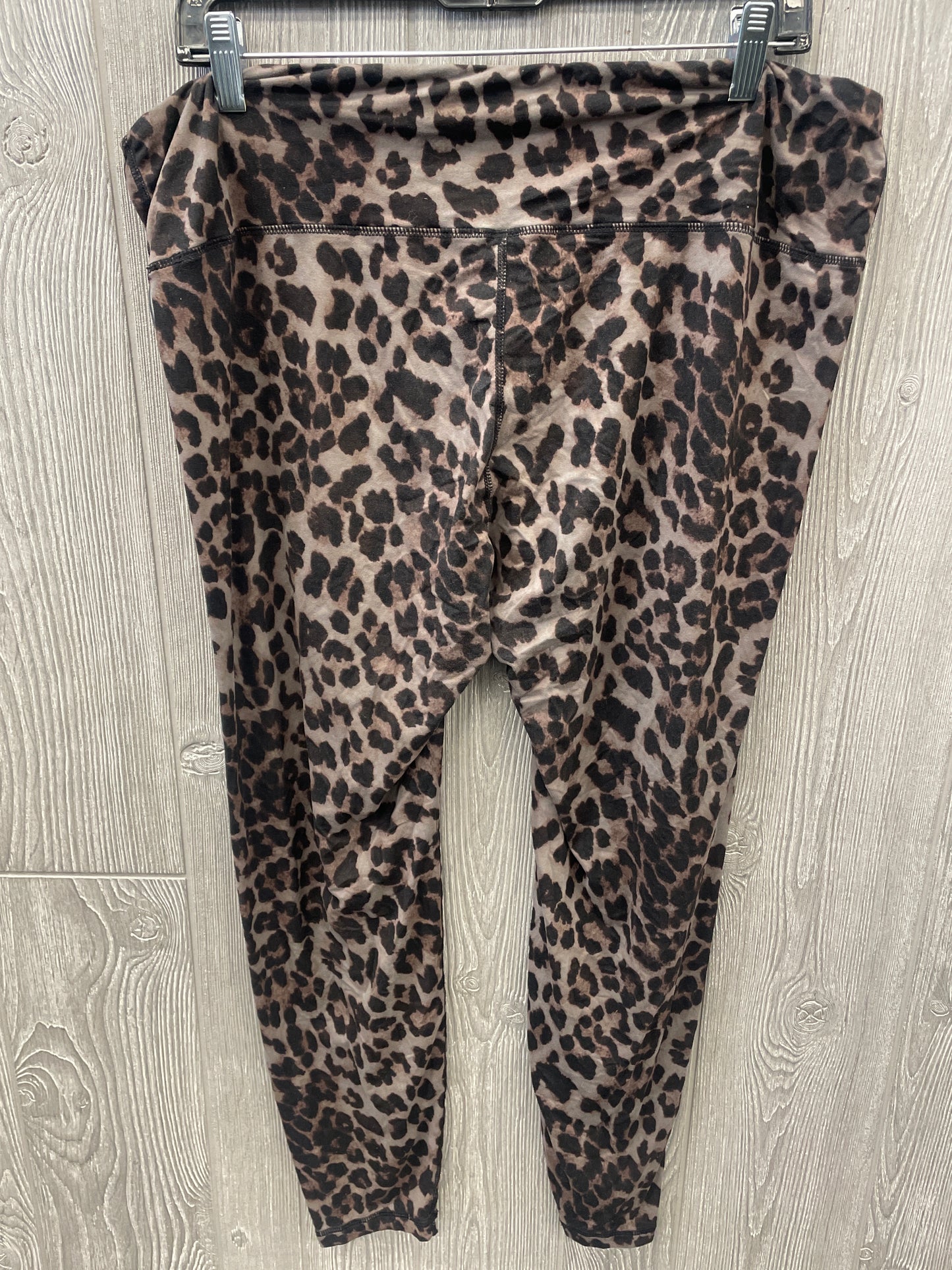 Athletic Leggings By Clothes Mentor In Animal Print, Size: 2x