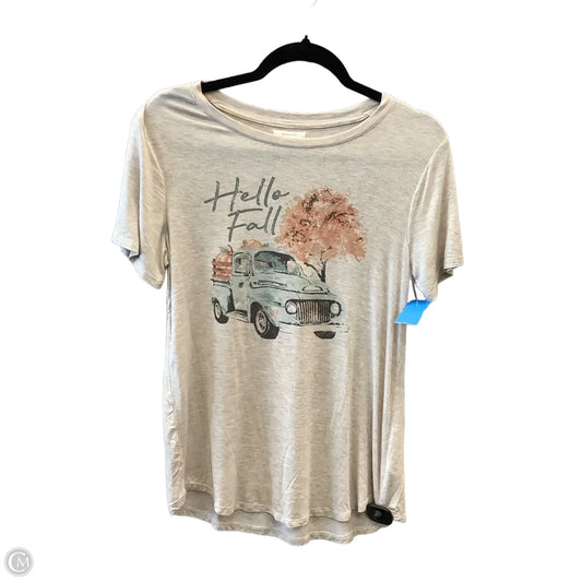 Top Short Sleeve By Maurices In Bronze, Size: S