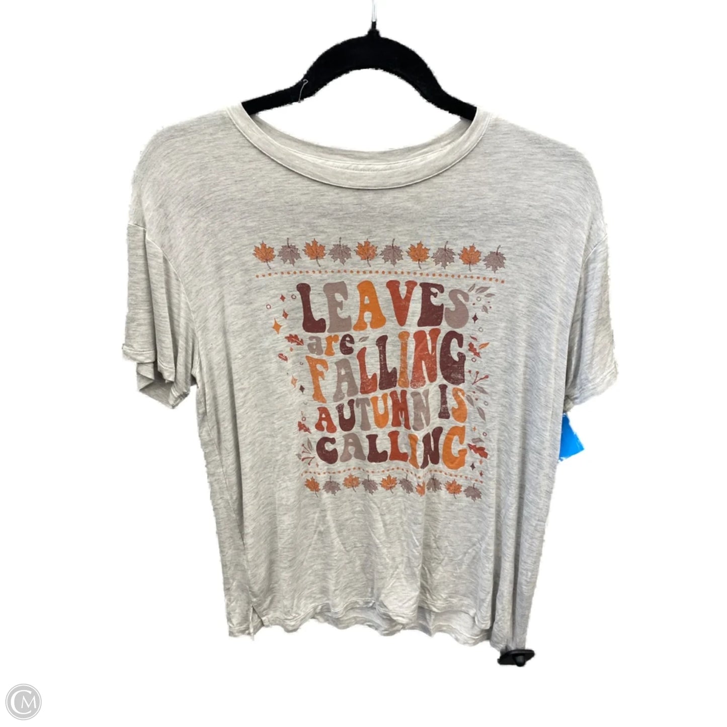 Top Short Sleeve By Maurices In Grey, Size: Xs