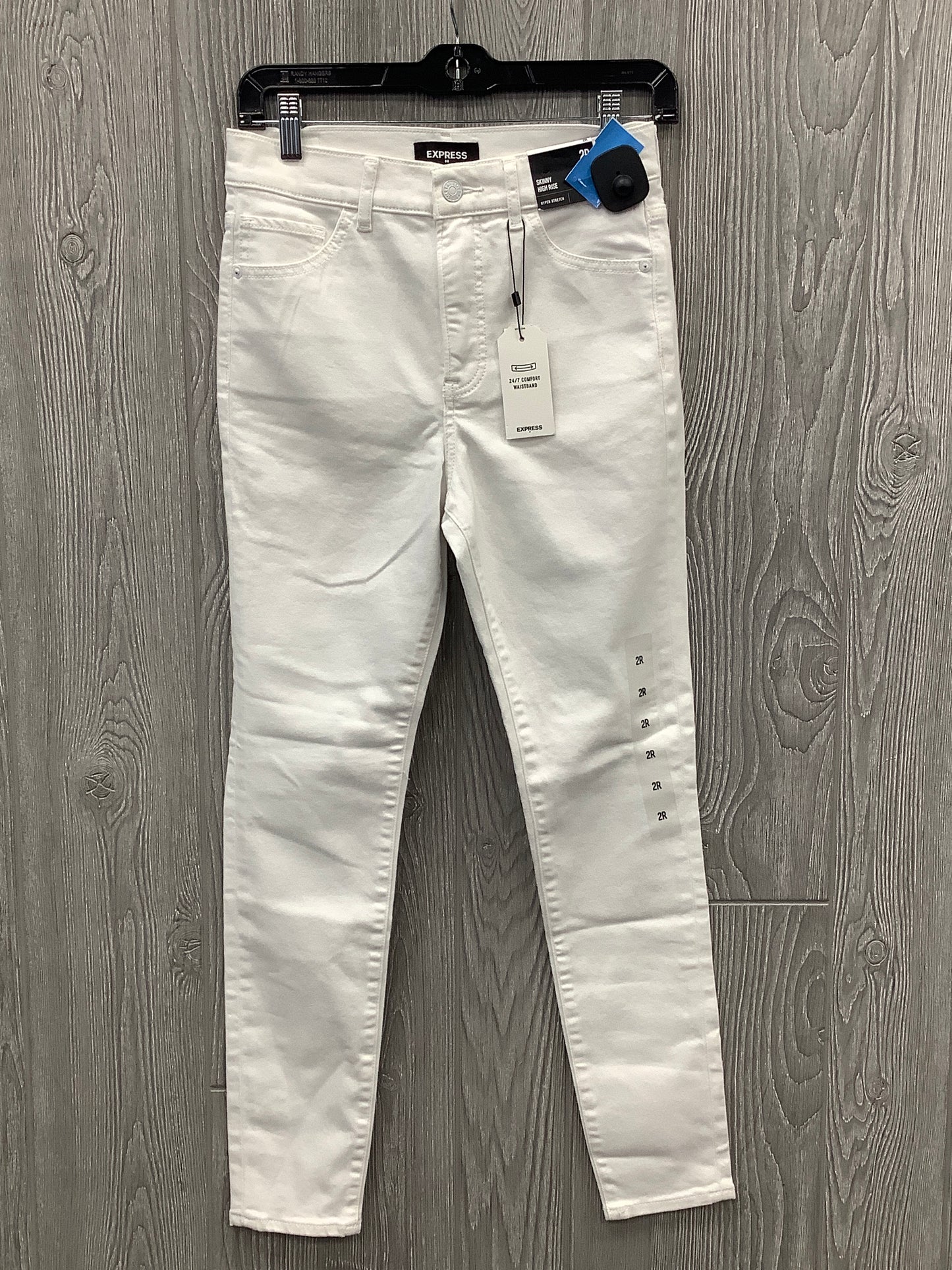 Jeans Skinny By Express In White, Size: 2