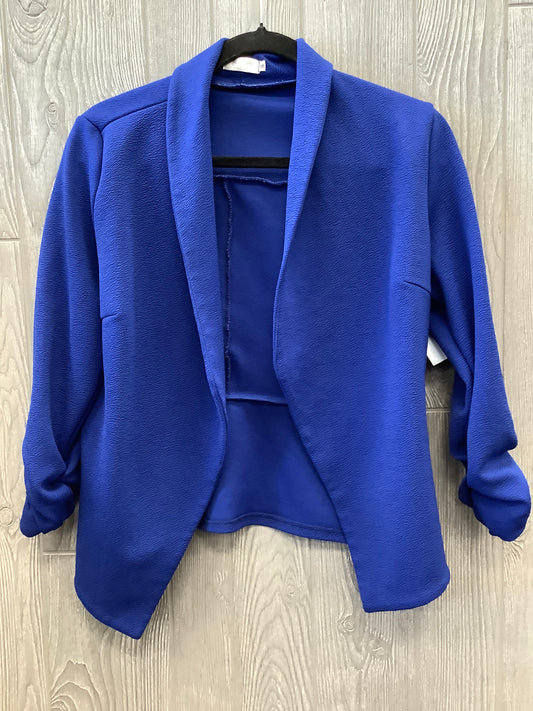 Blazer By Clothes Mentor In Blue, Size: M