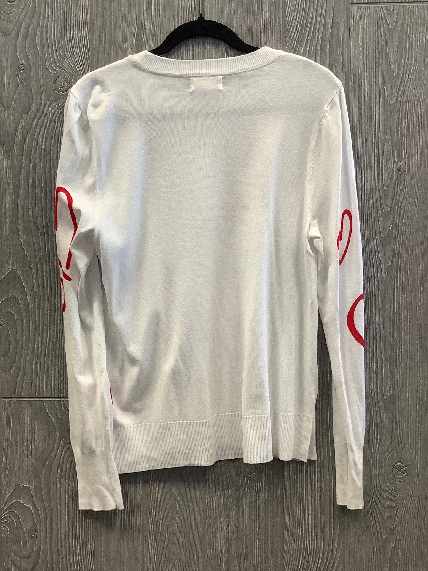 Top Long Sleeve By Clothes Mentor In White, Size: M