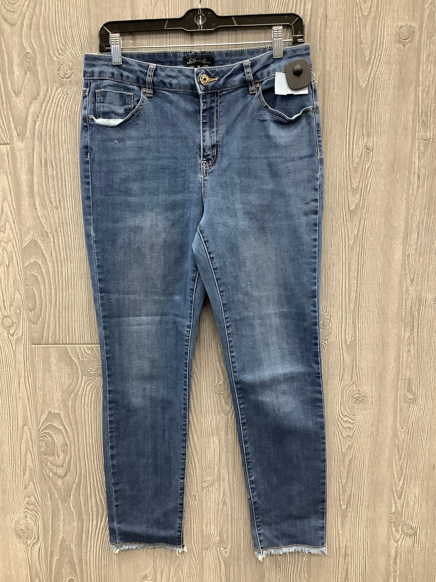 Jeans Straight By Charlie B In Blue, Size: 10