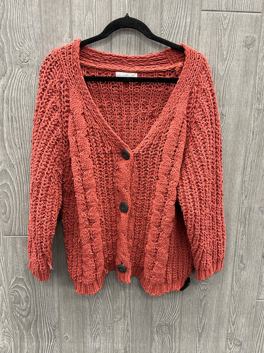 Sweater By Clothes Mentor In Orange, Size: L