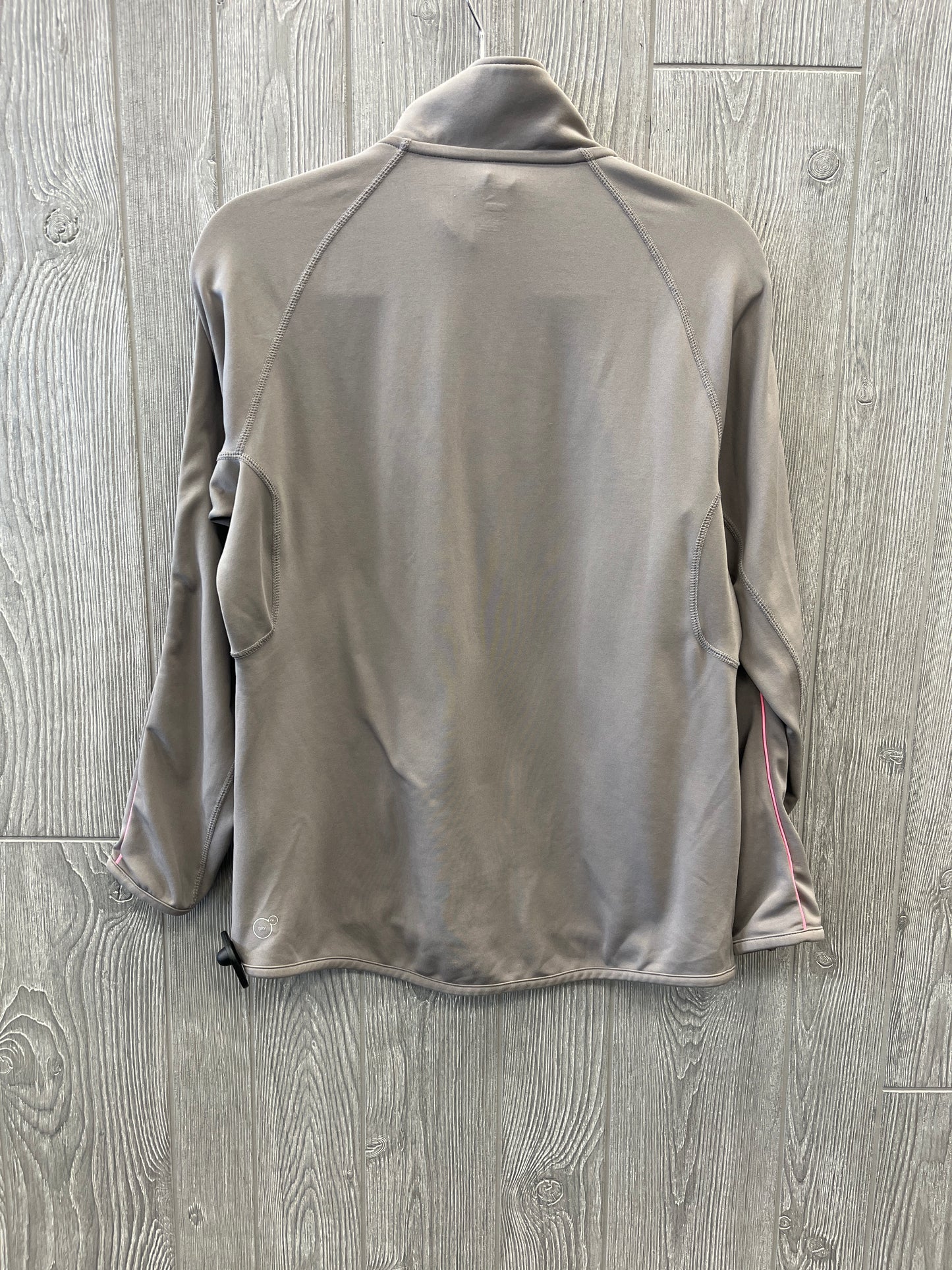 Athletic Sweatshirt Collar By Puma In Grey & Pink, Size: M