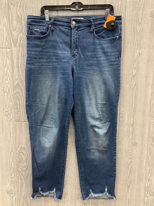 Jeans Straight By Nine West In Blue, Size: 12