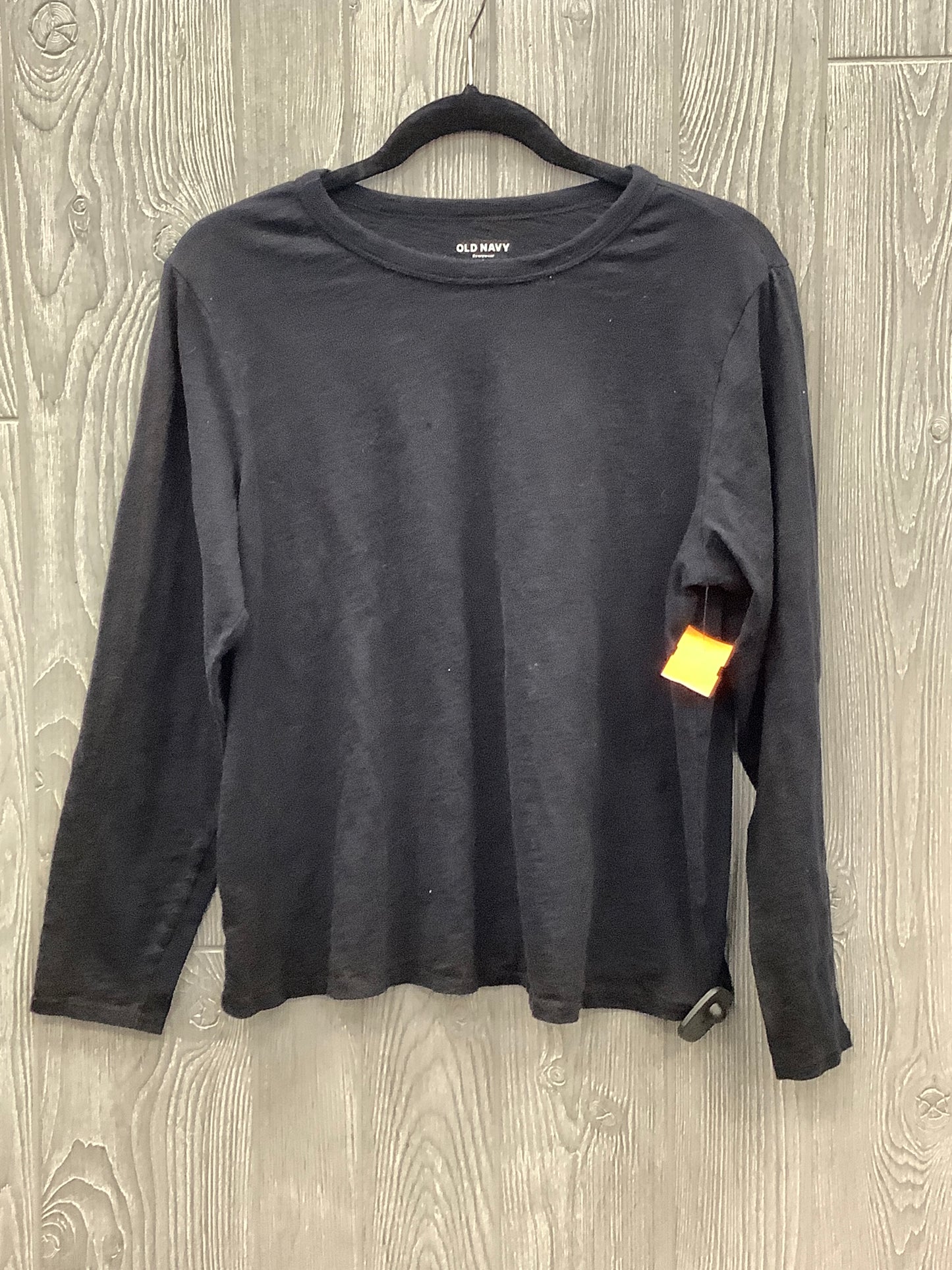 Top Long Sleeve Basic By Old Navy In Black, Size: L