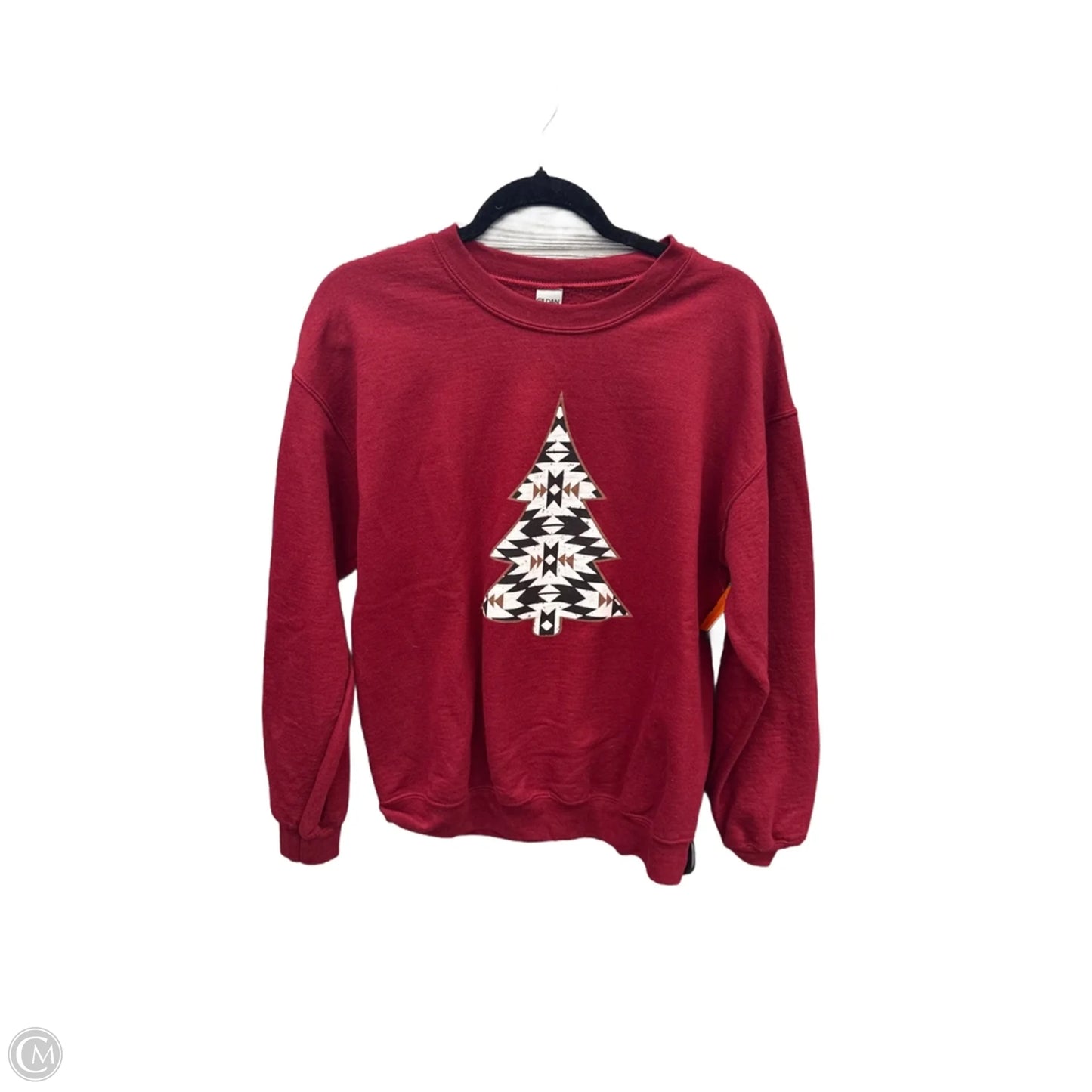 Sweatshirt Crewneck By Gildan In Red, Size: M
