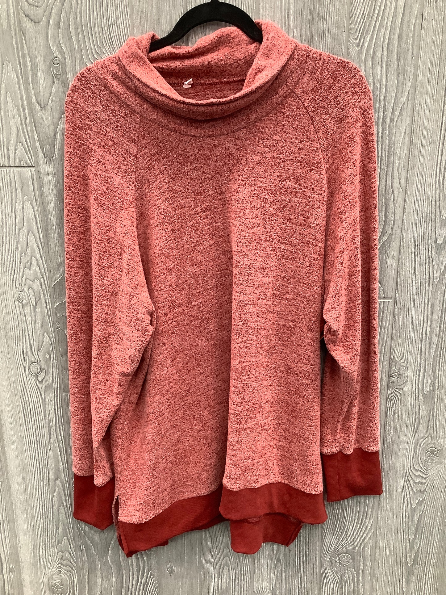 Top Long Sleeve By Clothes Mentor In Red, Size: M