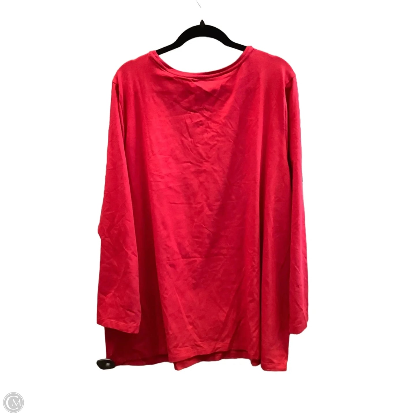 Top Long Sleeve By Catherines In Red, Size: 2x