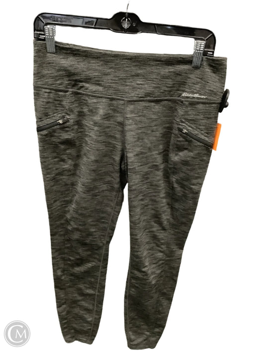 Athletic Leggings By Eddie Bauer In Grey, Size: M