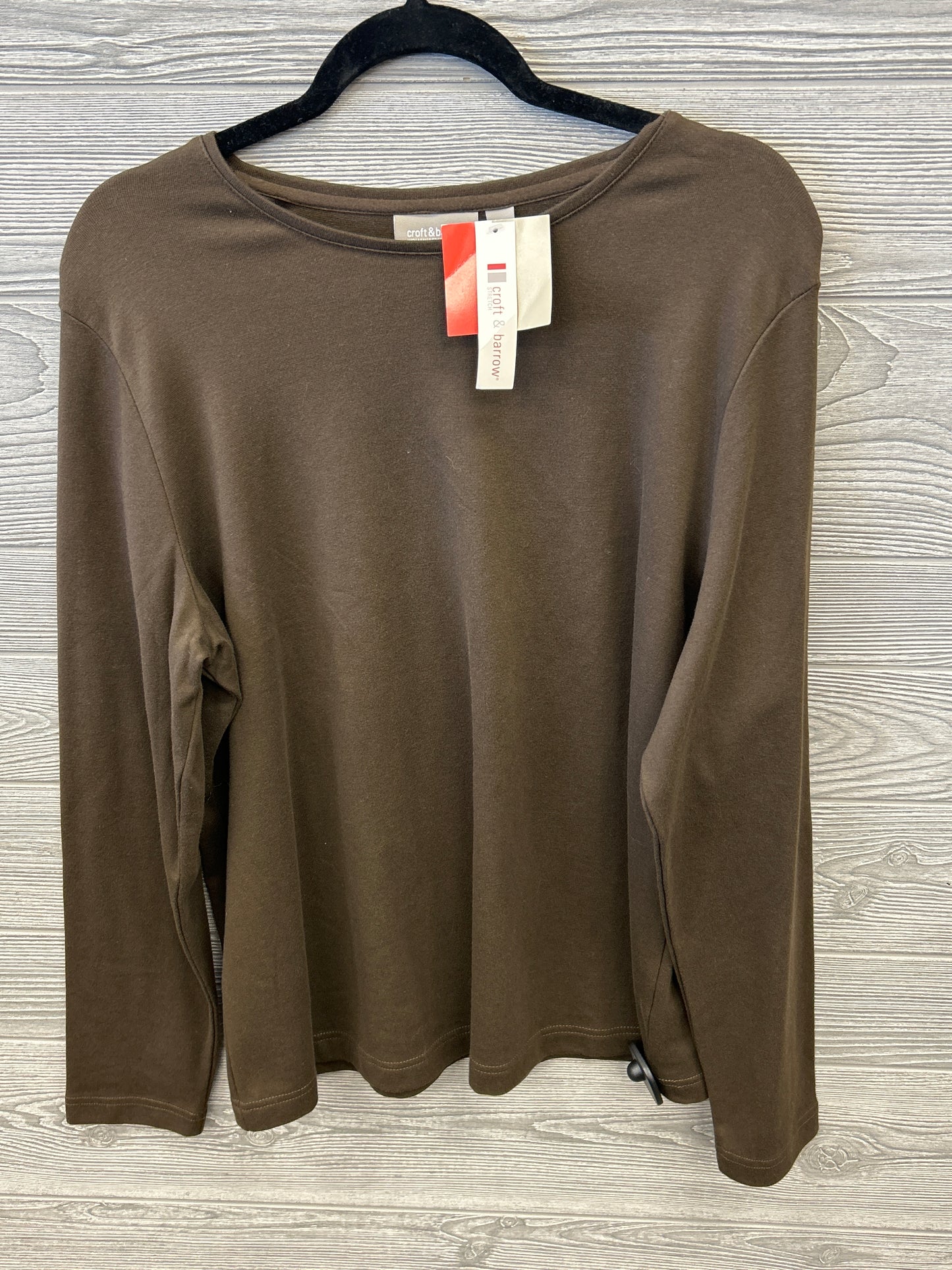 Top Long Sleeve Basic By Croft And Barrow  Size: 1x