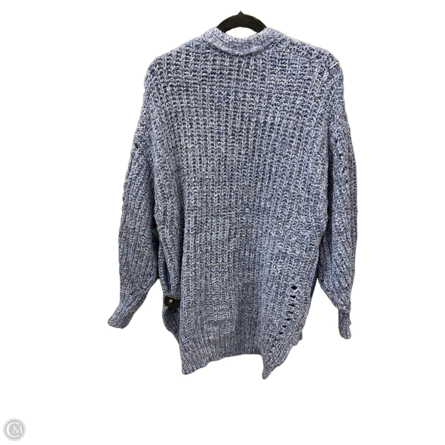 Sweater Cardigan By Free People In Blue, Size: S