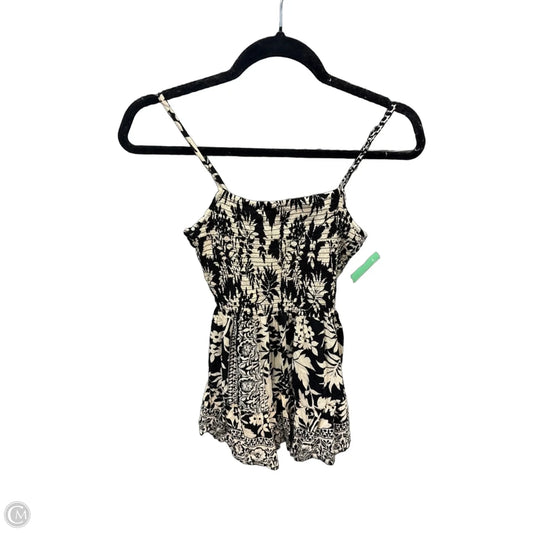 Romper By Angie In Black & Cream, Size: L
