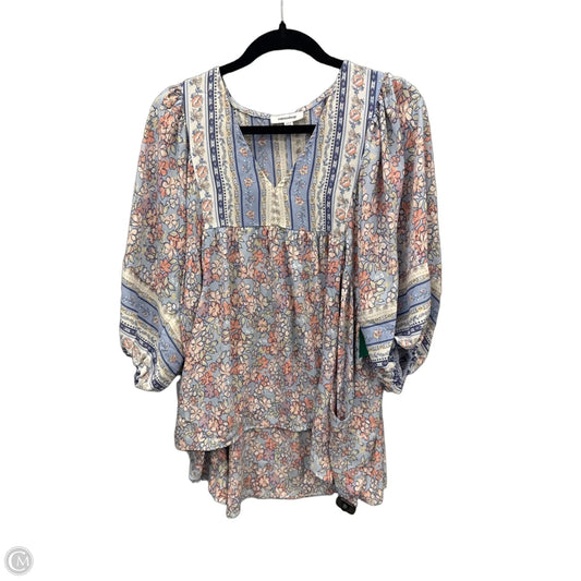 Top Short Sleeve By Mittoshop In Floral Print, Size: S
