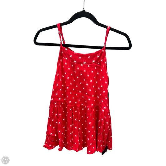 Top Sleeveless By Universal Thread In Red, Size: M