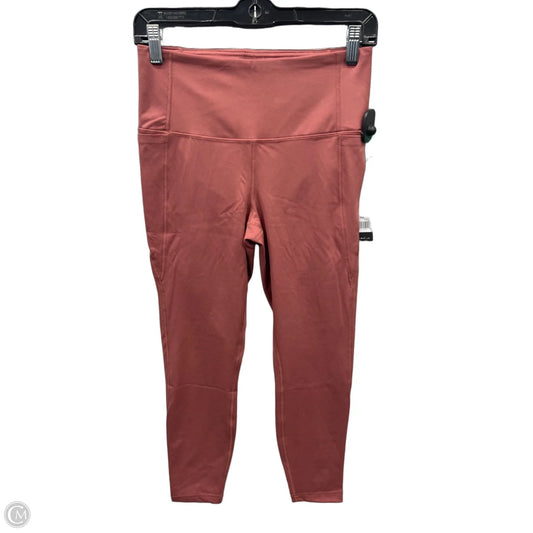 Athletic Leggings By Yogalicious In Orange, Size: M