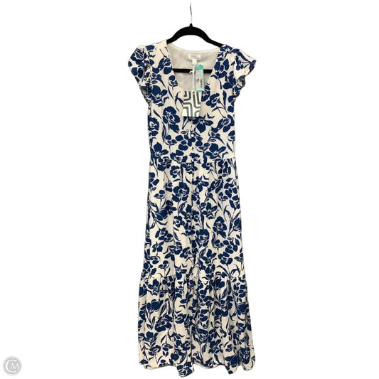 Dress Casual Maxi By Market & Spruce In Blue & White, Size: M