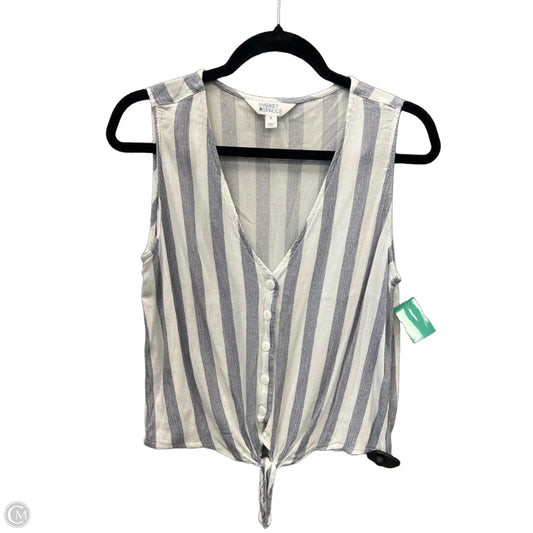 Top Sleeveless By Market & Spruce In Striped Pattern, Size: M