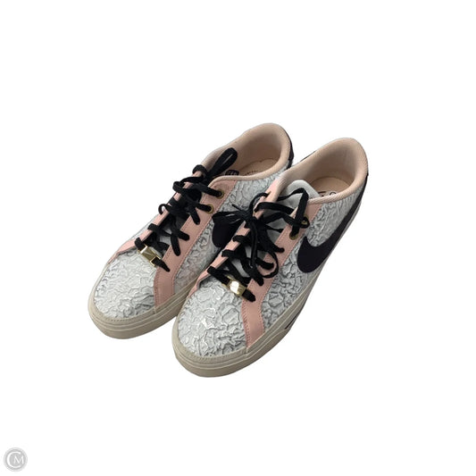 Shoes Sneakers By Nike In Pink & White, Size: 10