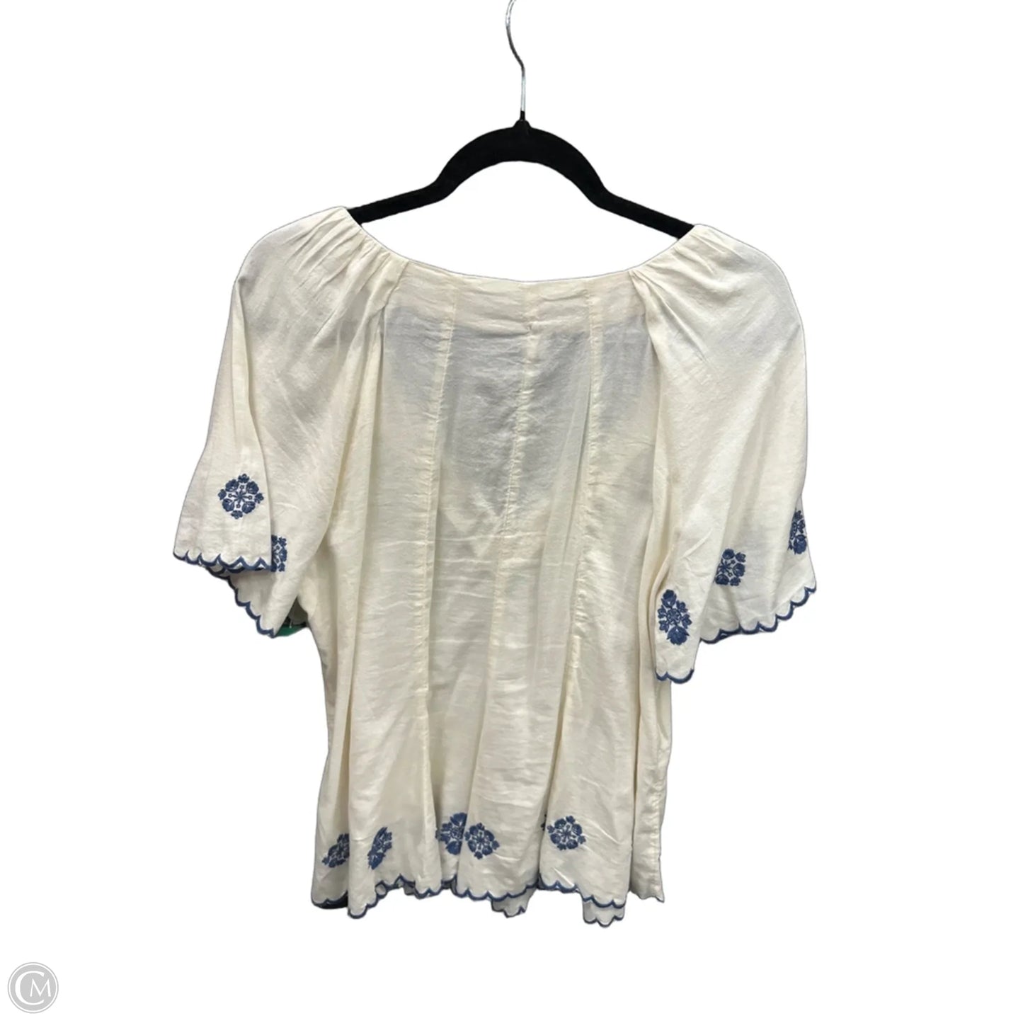 Top Short Sleeve By Old Navy In White, Size: L
