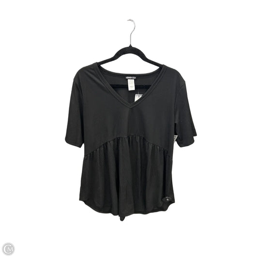 Top Short Sleeve By Heimish Usa In Black, Size: L