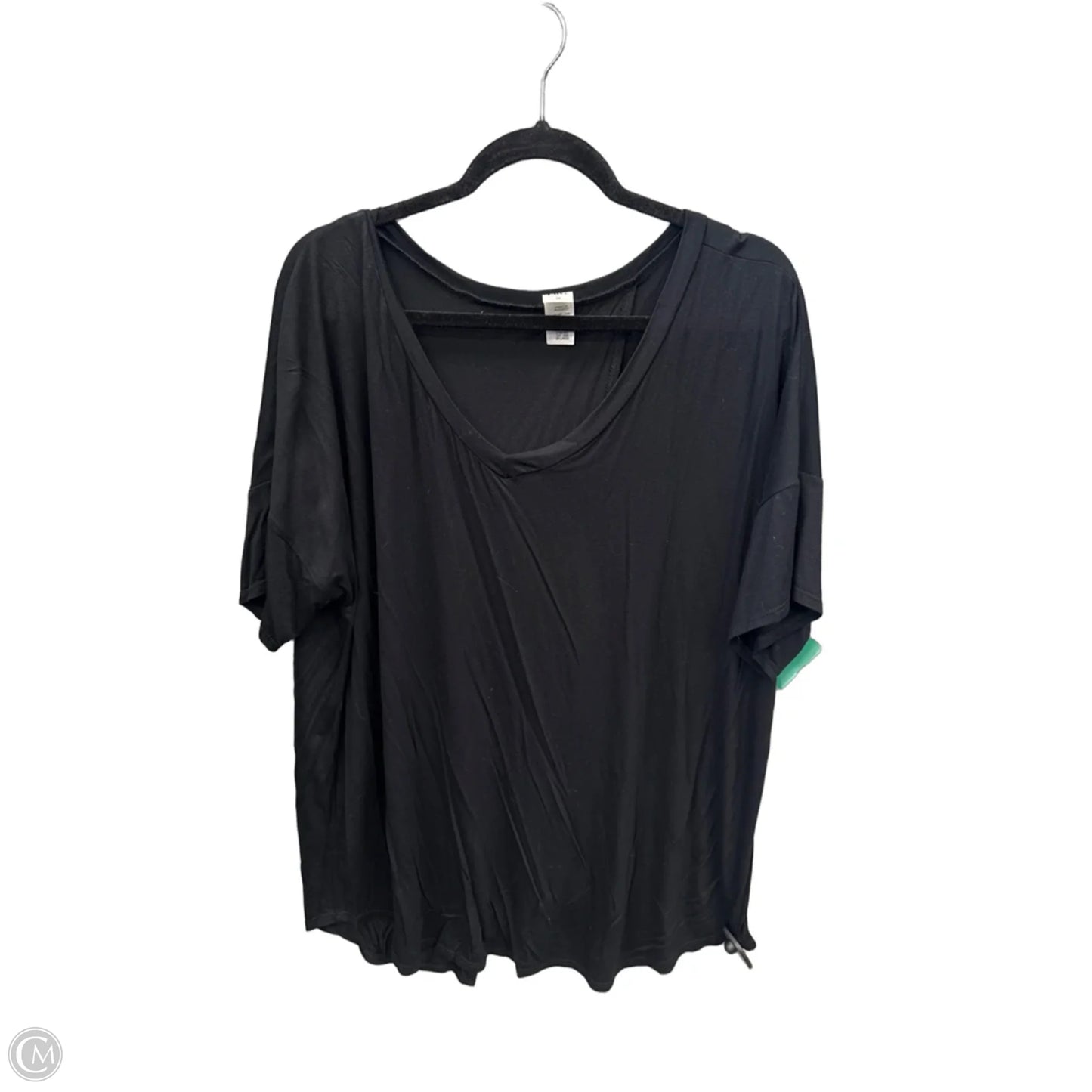 Top Short Sleeve By Sew In Love In Black, Size: 3x