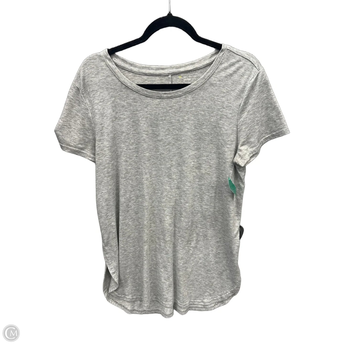 Athletic Top Short Sleeve By Tek Gear In Grey, Size: M
