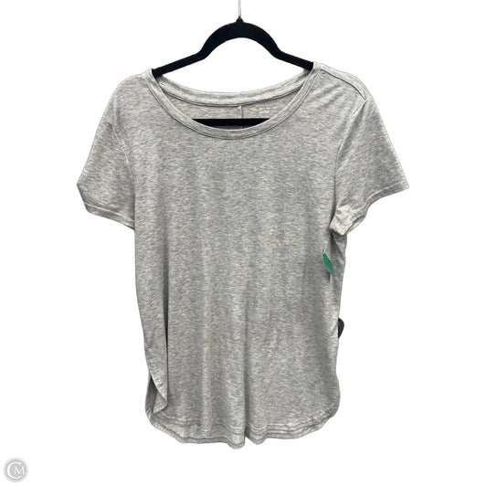 Athletic Top Short Sleeve By Tek Gear In Grey, Size: M